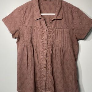 Prana blouse brown small